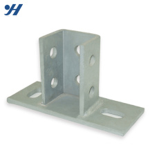 HDG Perforated Steel Structural Post Base Plate Bracket